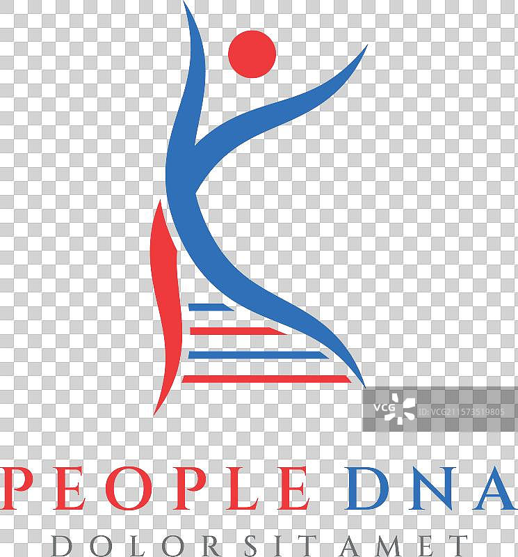 生物技术DNA元素的标志设计模板图片素材