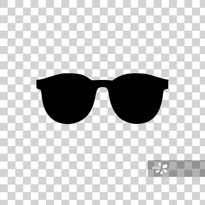 太阳镜 - 极简和简单的轮廓图片素材