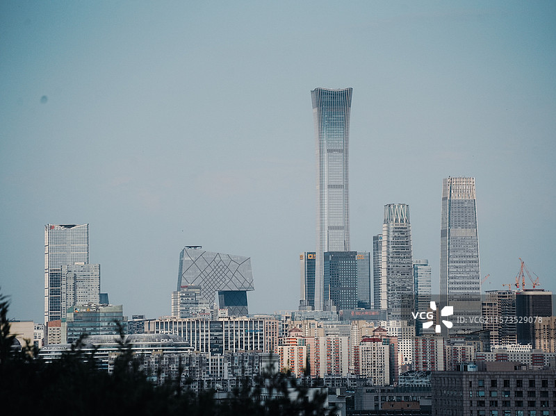 北京CBD央视大楼中信大厦图片素材