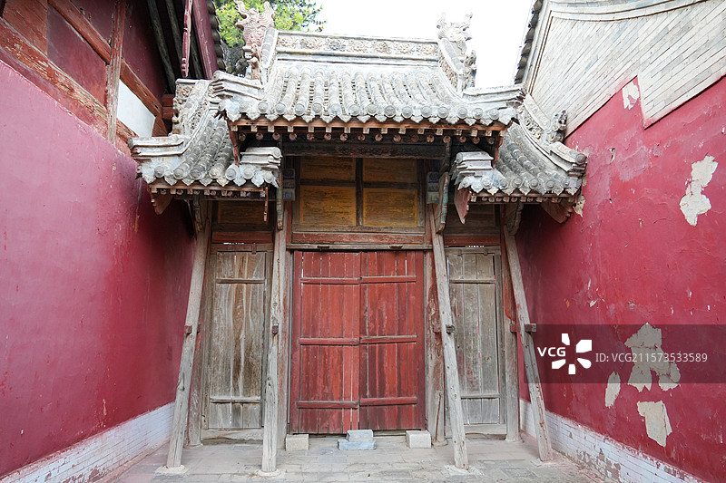 山西省忻州市繁峙县，全国文保岩山寺图片素材