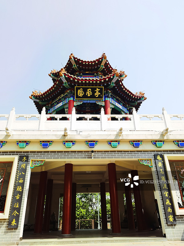 唐山凤凰山公园凤凰亭图片素材