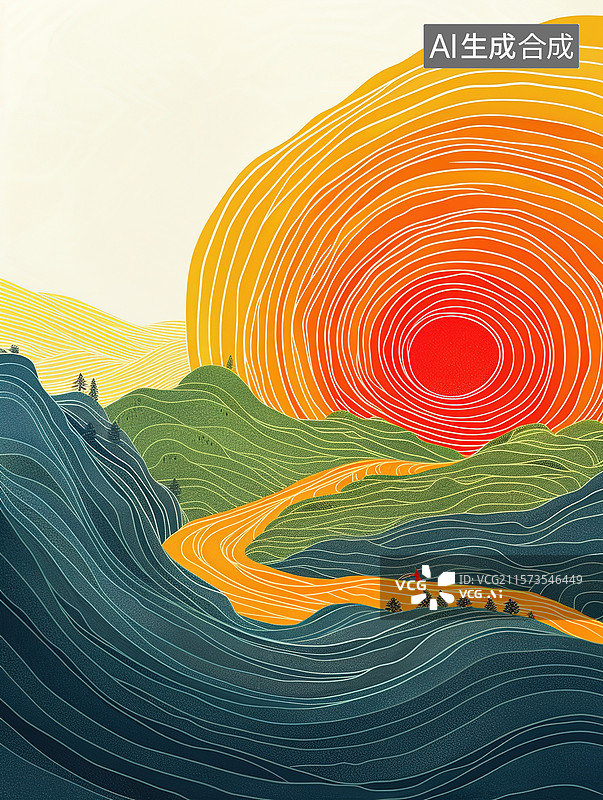 【AI数字艺术】AI生成的创意插画图片素材