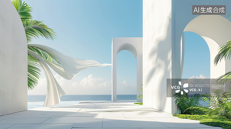 【AI数字艺术】AI生成的插图室内空间图片素材