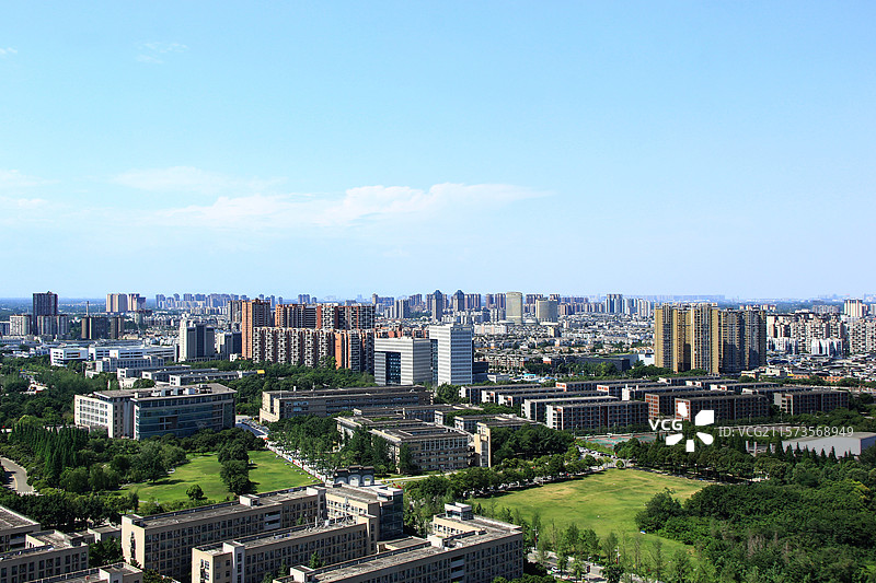 成都市温江区大学城建筑风光图片素材