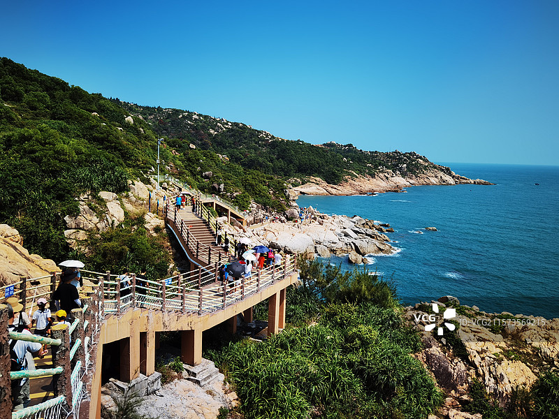 海龟岛栈道图片素材