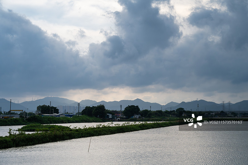 中山市崖口田园风光图片素材
