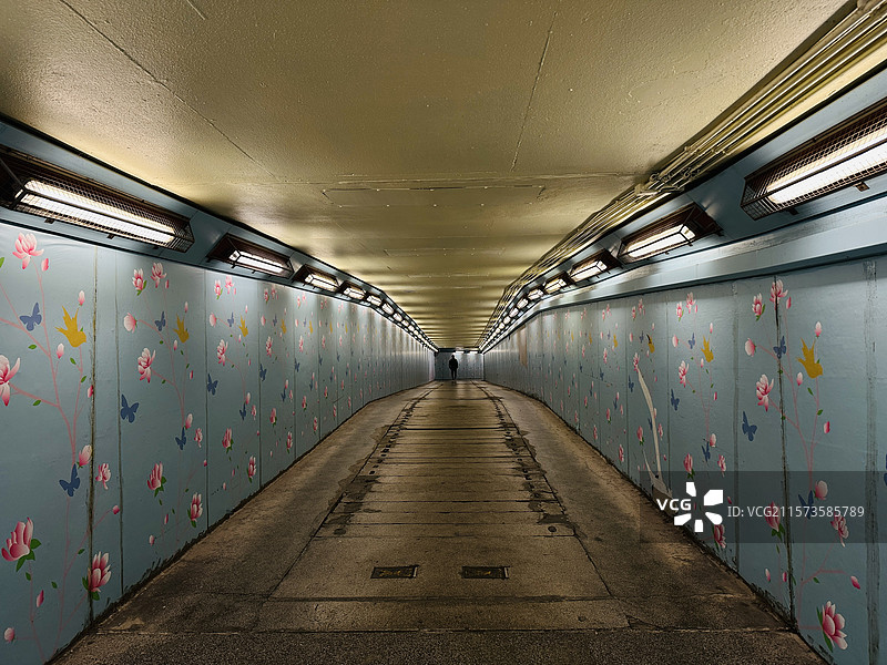 香港理工大学地下通道图片素材