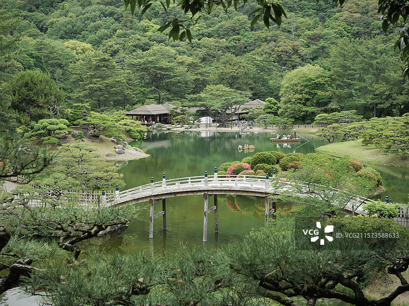 香川县高松市：栗林公园图片素材