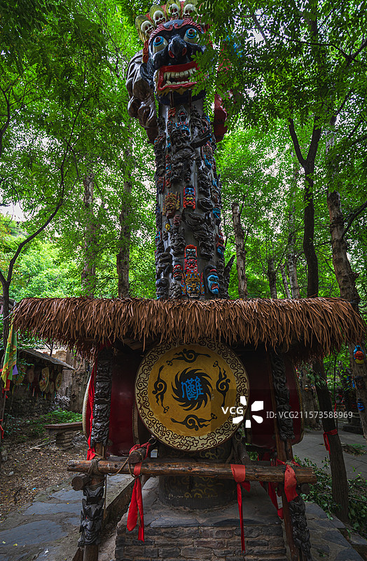 阿坝羌寨图腾图片素材