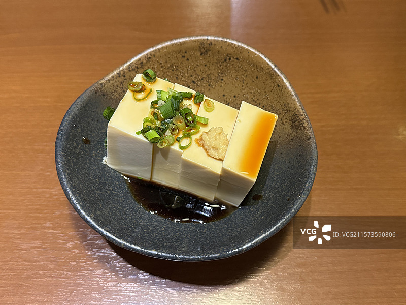 日式居酒屋，凉拌豆腐图片素材