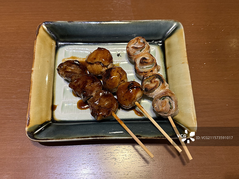日式居酒屋，烧鸟烤串图片素材