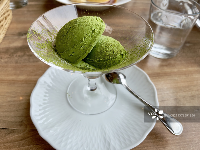 抹茶冰淇淋图片素材