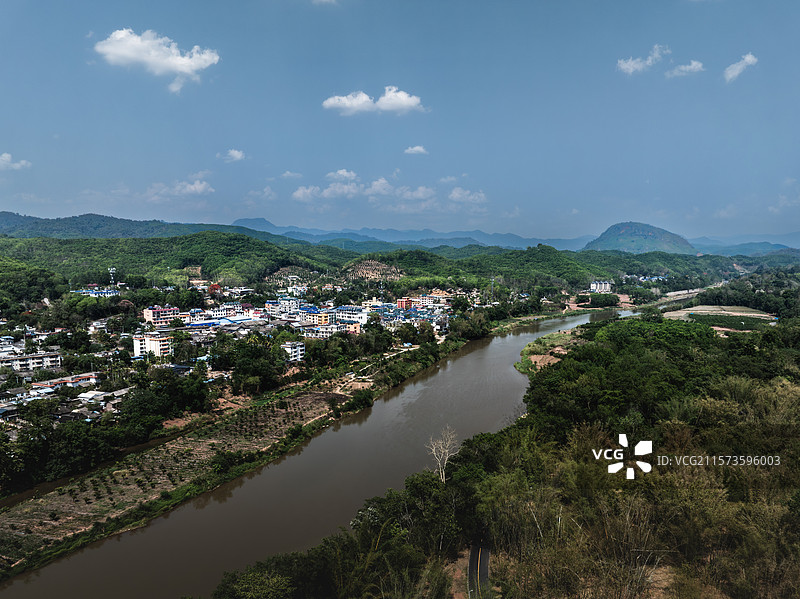 云南省西双版纳傣族自治州勐腊县勐仑镇图片素材