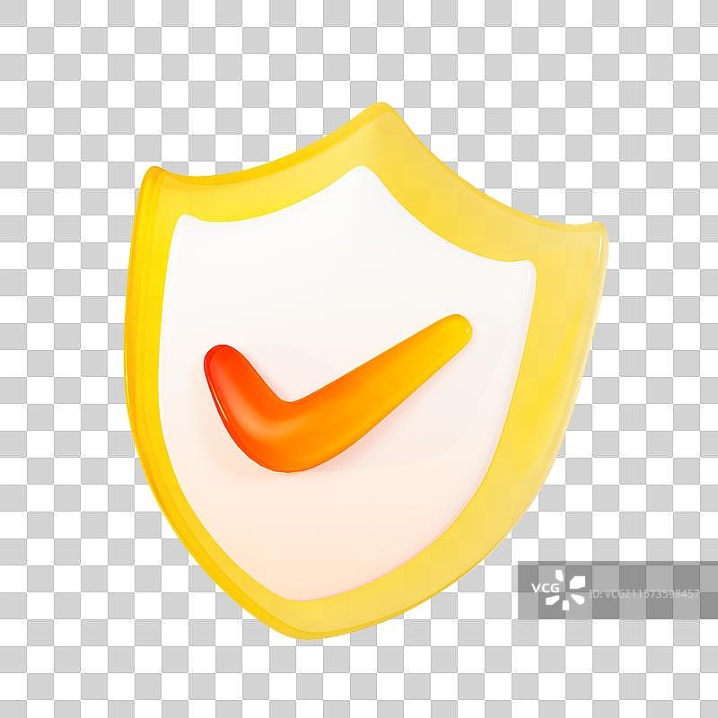 3D立体微软玻璃风盾牌金融理财保险元素图片素材