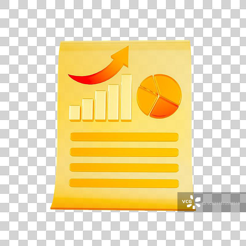 3D渲染的微软玻璃风收益金币理财保险保单金融元素图片素材