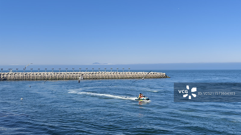 大连东港海景蓝色海洋图片素材