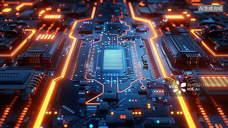 【AI数字艺术】科技电池组创意图   电池供应的概念  智能芯片与科技感电池3D渲染图片素材