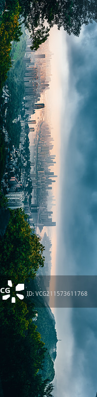 烟雨山城图片素材