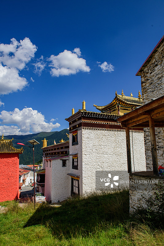 四川阿坝州大藏寺图片素材