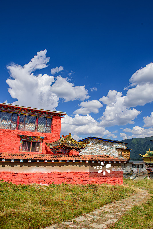 四川阿坝州大藏寺图片素材