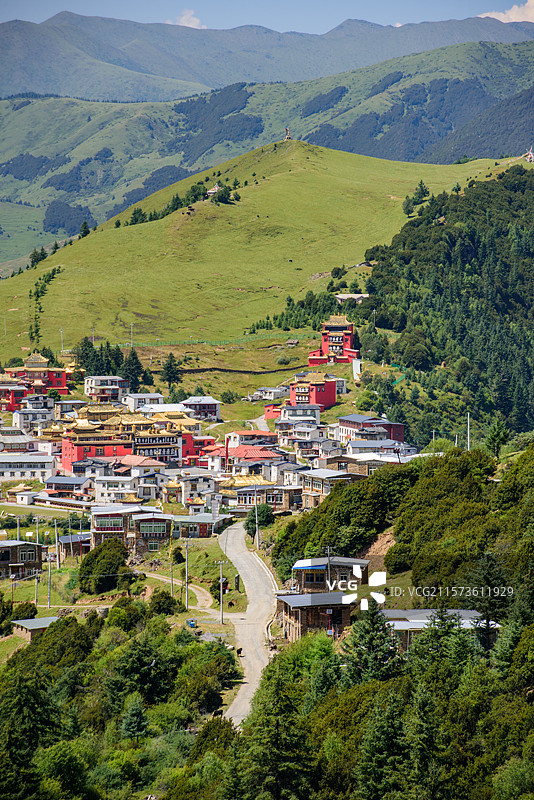 四川阿坝州大藏寺图片素材