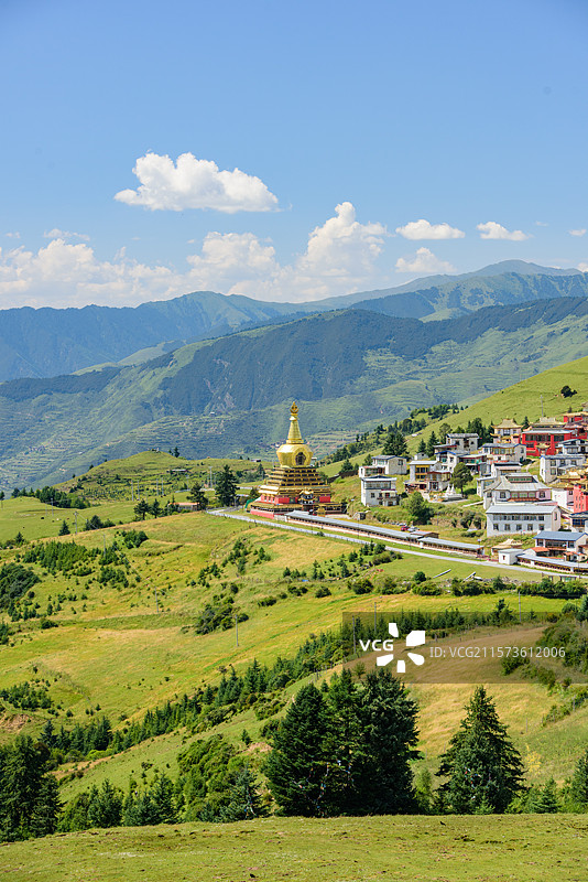 四川阿坝州大藏寺图片素材