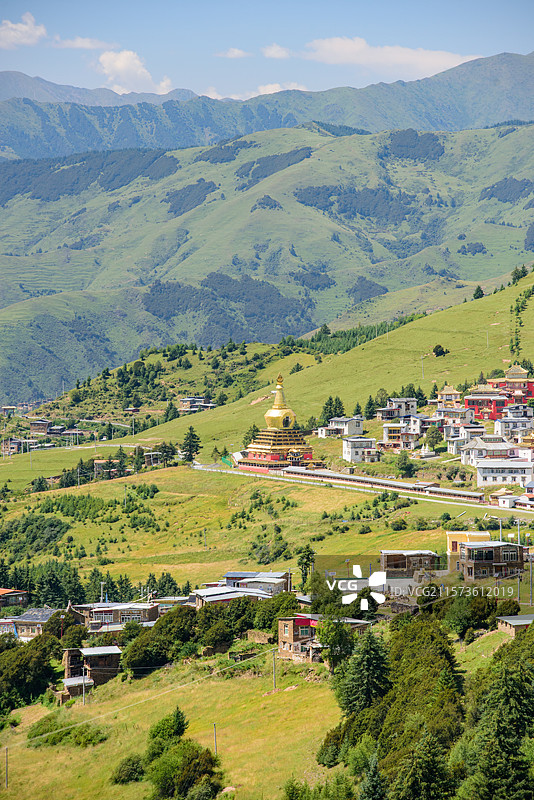 四川阿坝州大藏寺图片素材