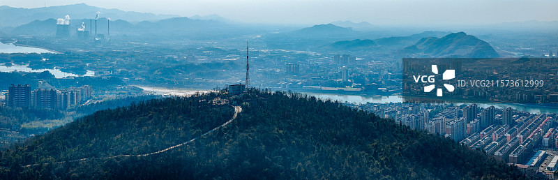 赤壁市 城市 清泉公园 金鸡山路 地标 陆水湖图片素材