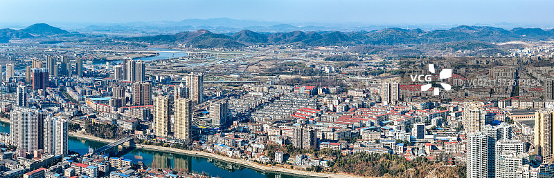 赤壁市 城市 清泉公园 金鸡山路 地标 陆水湖图片素材