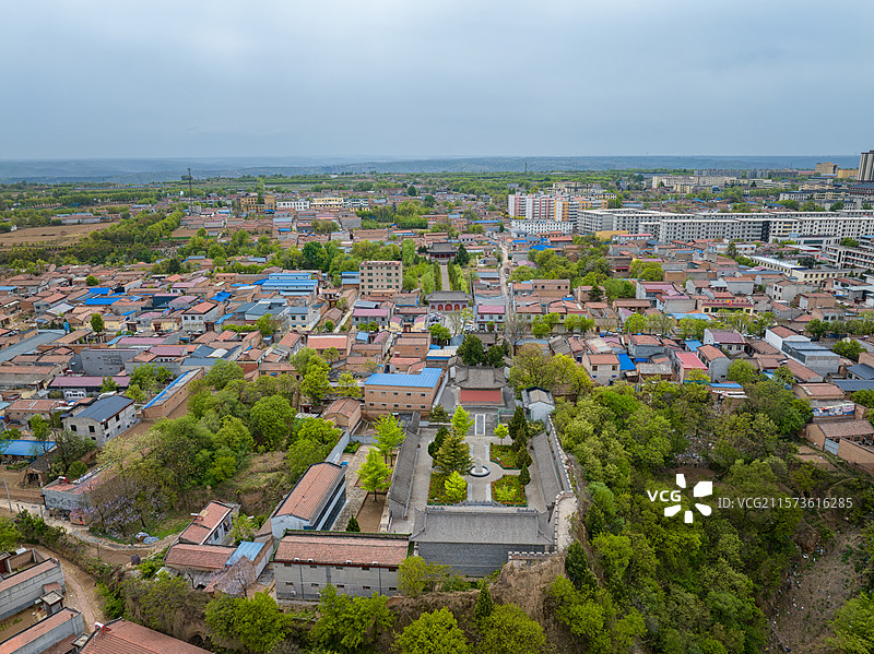 陕西咸阳长武县昭仁寺（长武博物馆）与东岳庙图片素材
