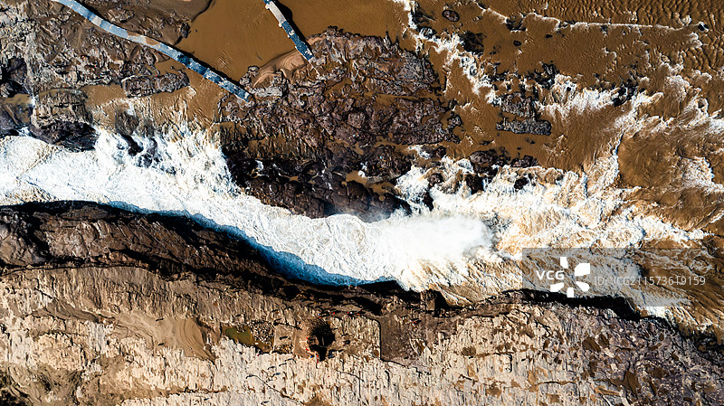 陕西省延安市宜川县黄河壶口瀑布图片素材