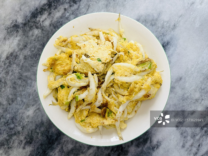 美食家常菜银鱼炒蛋图片素材