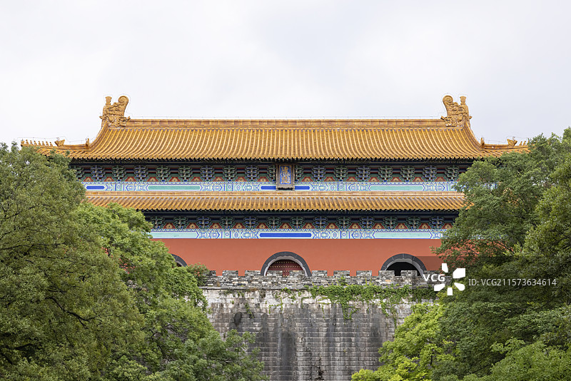 南京明孝陵方城明楼图片素材