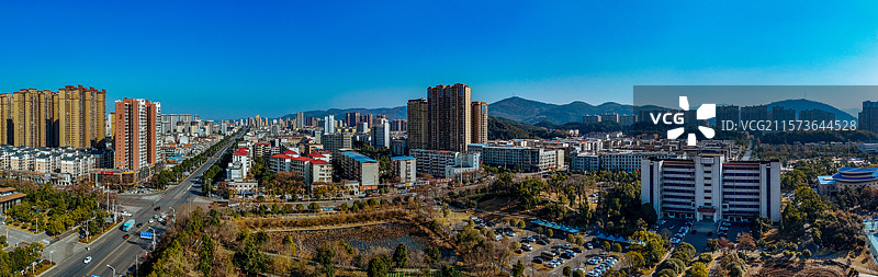 赤壁市 城市 清泉公园 金鸡山路 地标 陆水湖图片素材