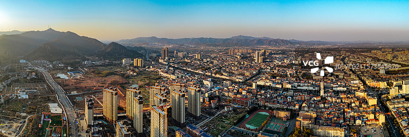 临湘市 长安西路 杜家垄 城市 航拍图片素材