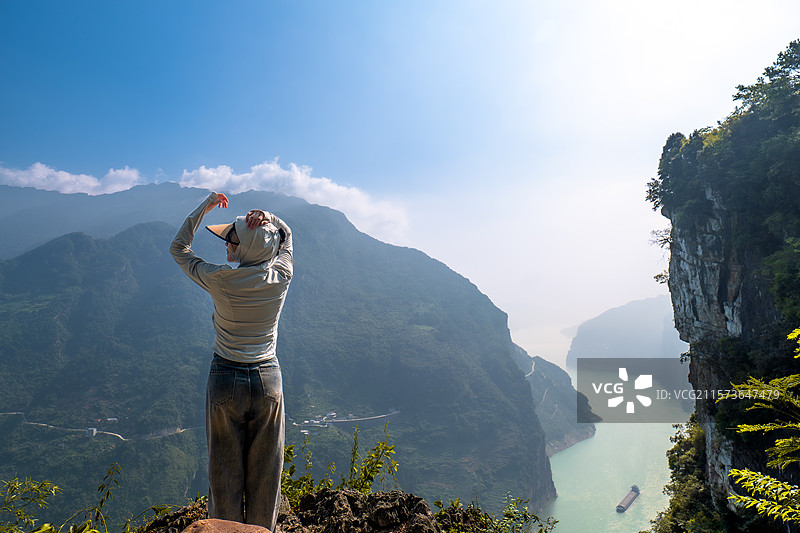 湖北 宜昌秭归 鹰嘴岩 风光图片素材