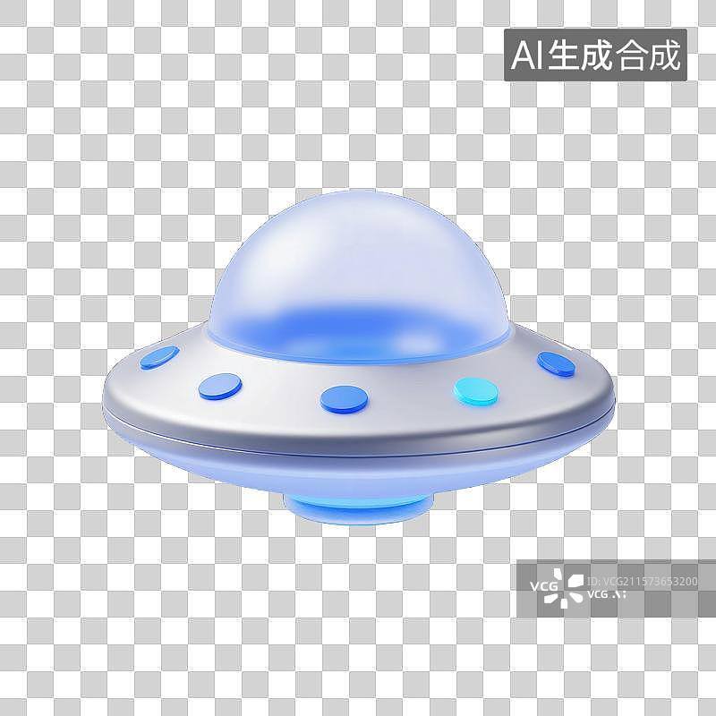 【AI数字艺术】未来科技感飞碟，不明飞行物UFO图片素材