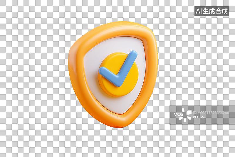 【AI数字艺术】盾牌卡通图标图片素材