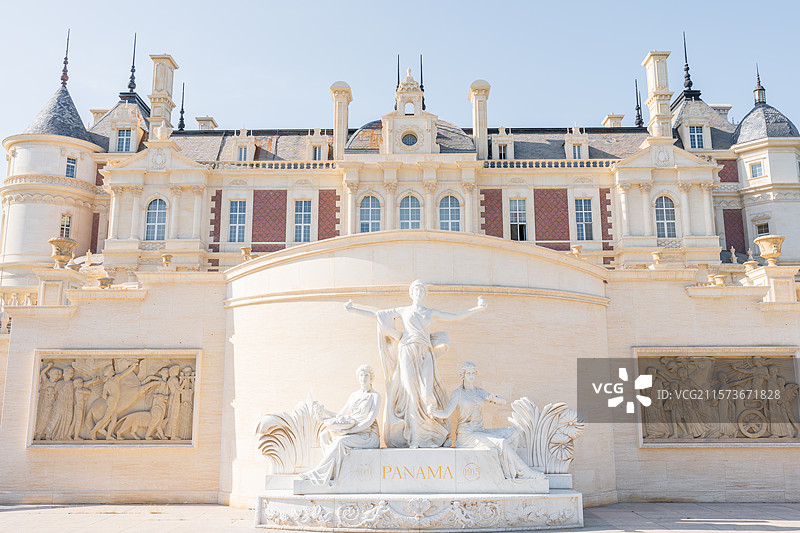 新疆石河子地标 张裕巴保男爵酒庄图片素材