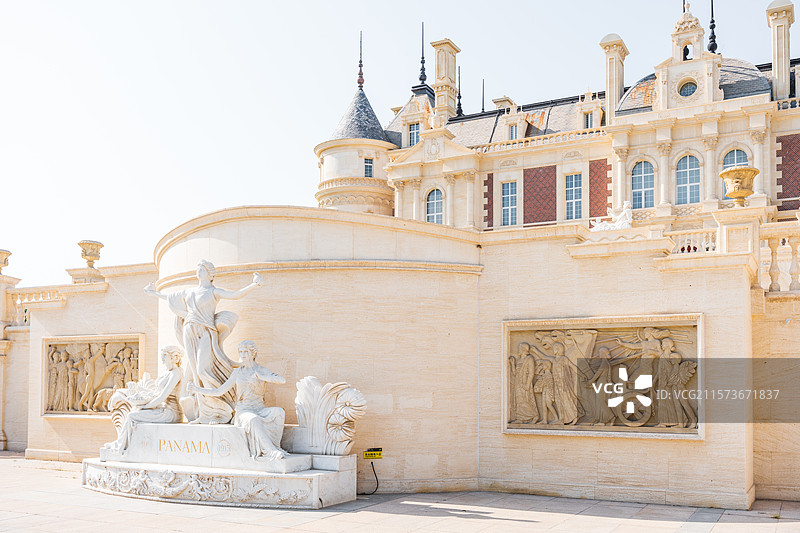 新疆石河子地标 张裕巴保男爵酒庄图片素材