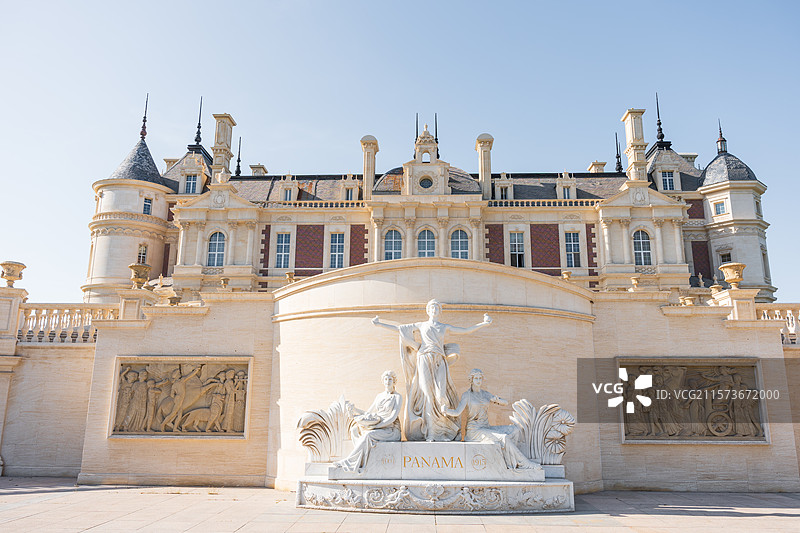 新疆石河子地标 张裕巴保男爵酒庄图片素材