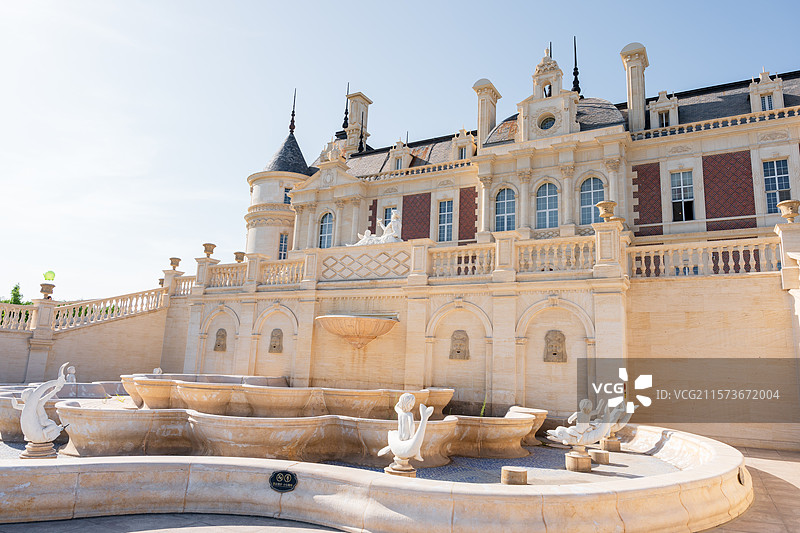 新疆石河子地标 张裕巴保男爵酒庄图片素材