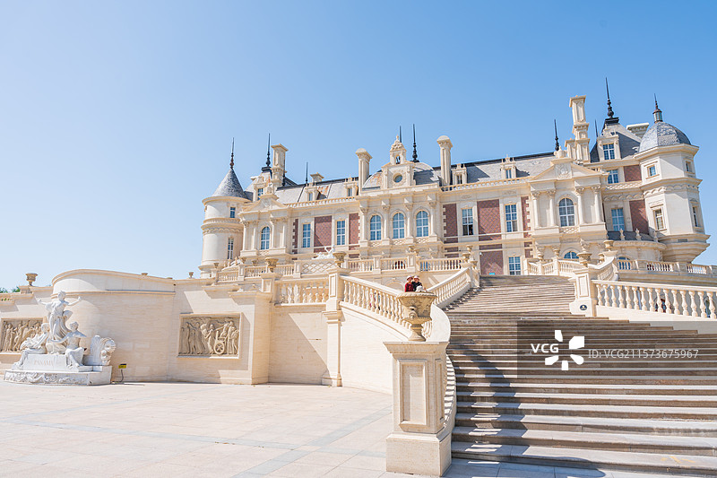 新疆石河子地标 张裕巴保男爵酒庄图片素材