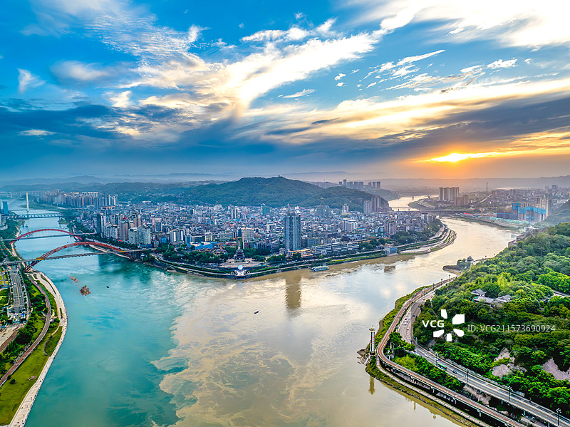 宜宾三江口图片素材