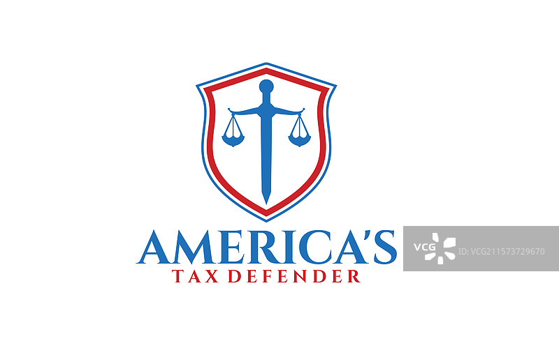 正义与普遍法则的律师事务所标志，包含盾牌与剑的图案图片素材