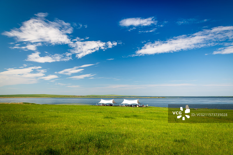 内蒙古呼伦贝尔呼和诺尔草原风景图片素材