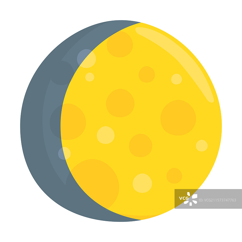 盈凸月 emoji 图标图片素材