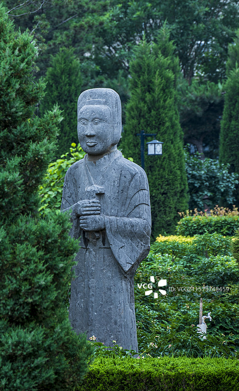 洛阳古墓博物馆——北魏帝王陵景陵景观：石像生图片素材