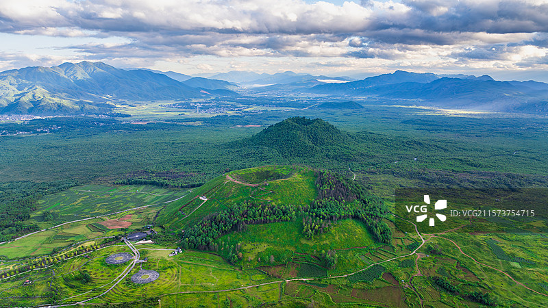 云南保山市腾冲火山群公园/腾冲火山国家公园/保山市火山热海旅游区/腾冲火山地热国家地质公园图片素材