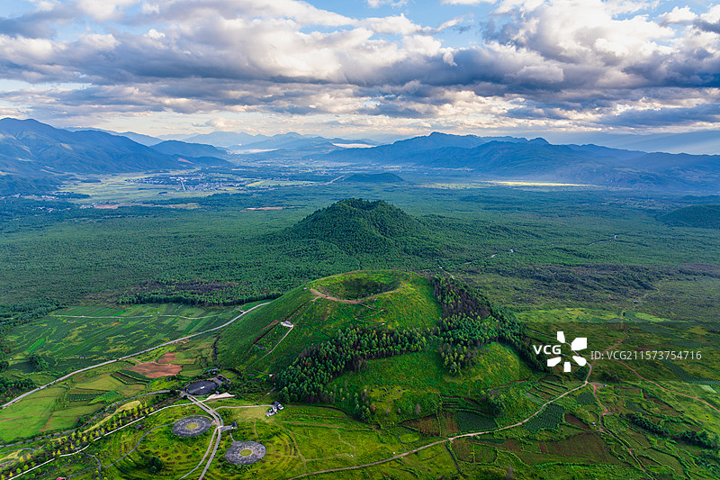 云南保山市腾冲火山群公园/腾冲火山国家公园/保山市火山热海旅游区/腾冲火山地热国家地质公园图片素材